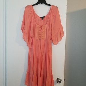 Peach hobo dress